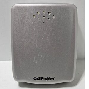 CD Projects 24 CD Case Silver Portable Hard Shell Storage Binder